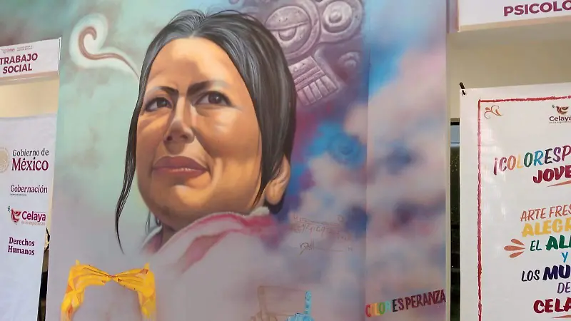 Mural creado por Brenda Ortega “Blob”.